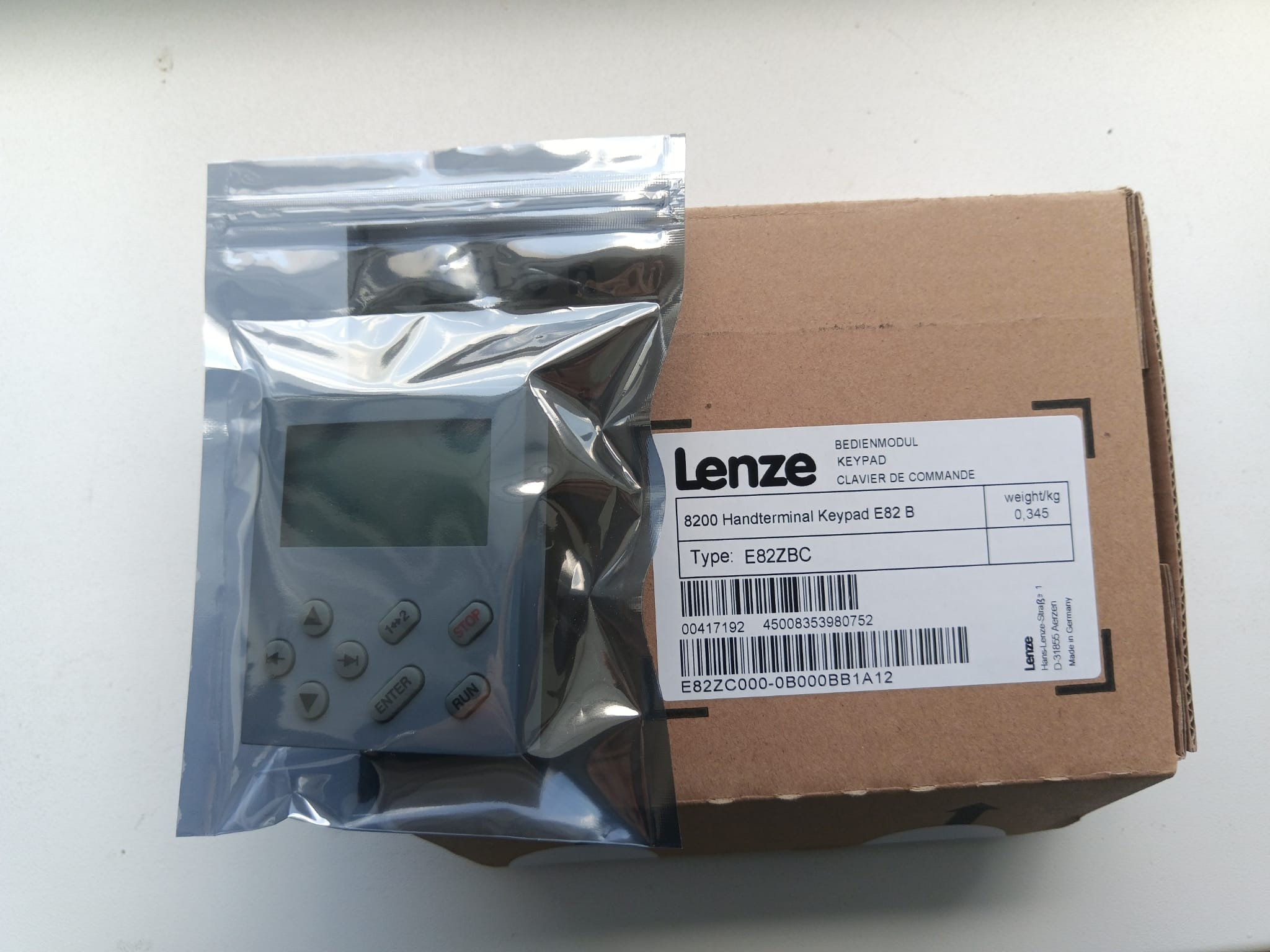 Lenze E82ZBC пульт управления Частотного Преобразователя — фото 4