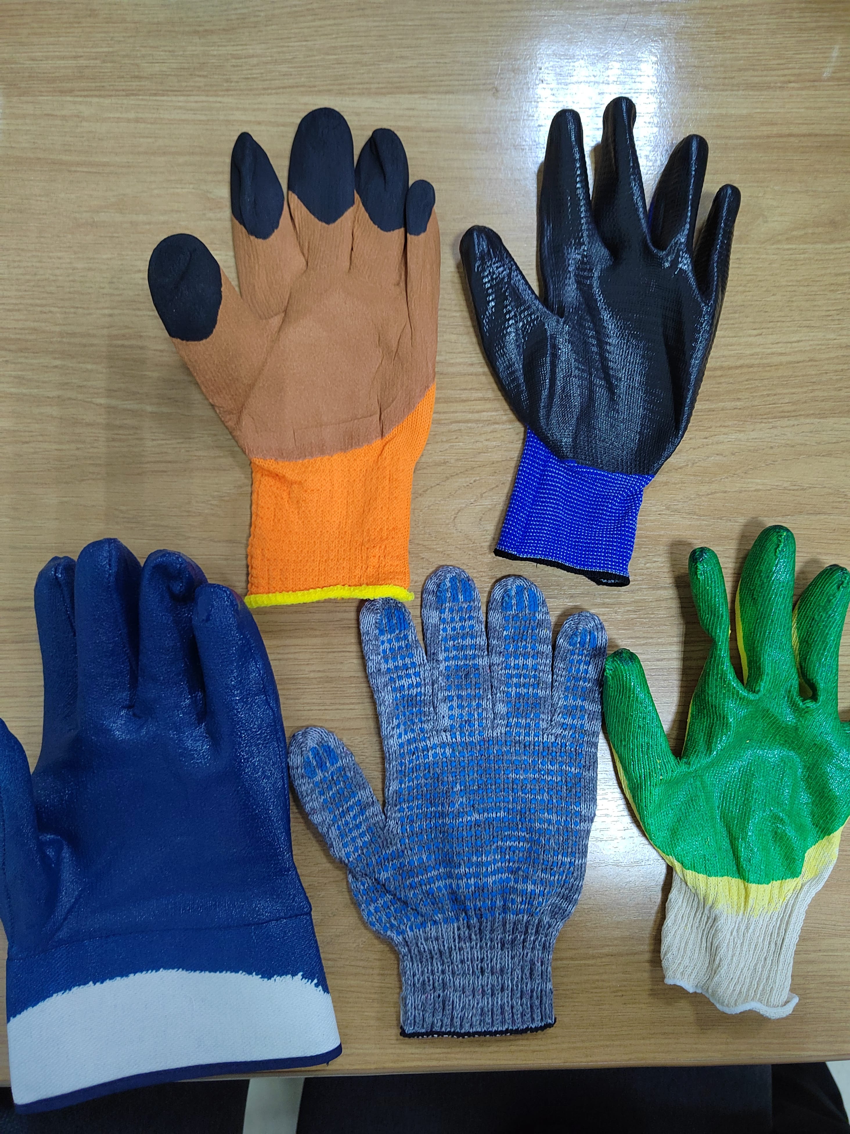 Перчатки хб с ПВХ 5-нитка 10кл