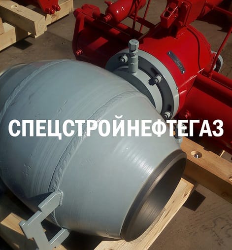 Запорный кран DN300, пневмогидропривод с ручным дублером (напряжение 24 В) надземный