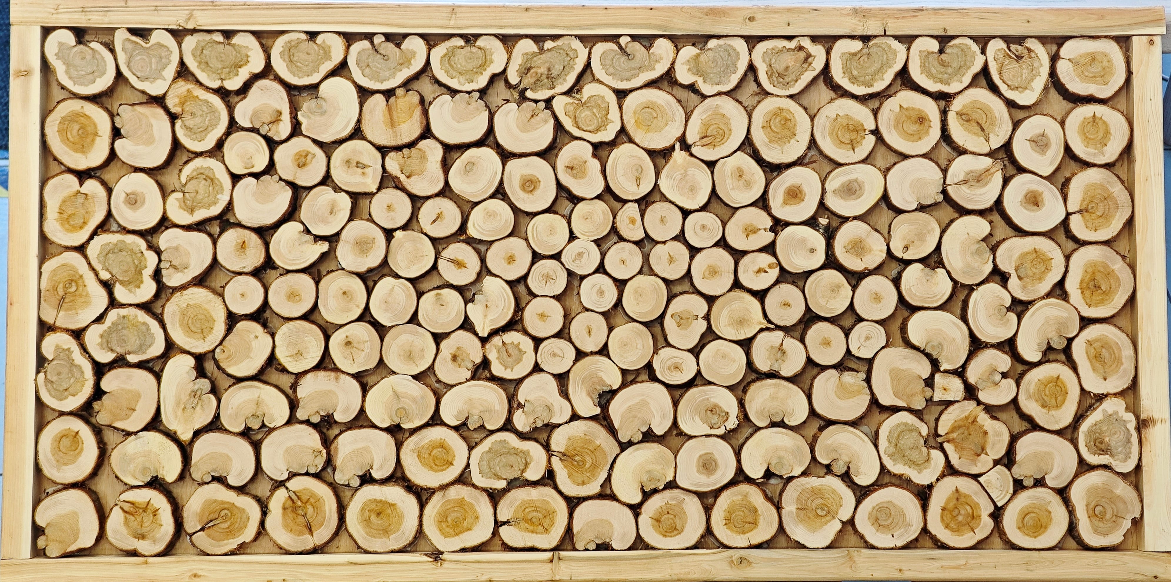 Панно из можжевельника.