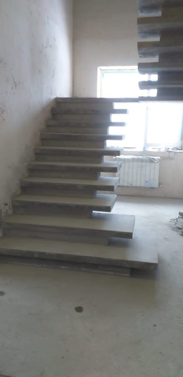 Лестницы монолитные железобетонные, проект и заливка — фото 9
