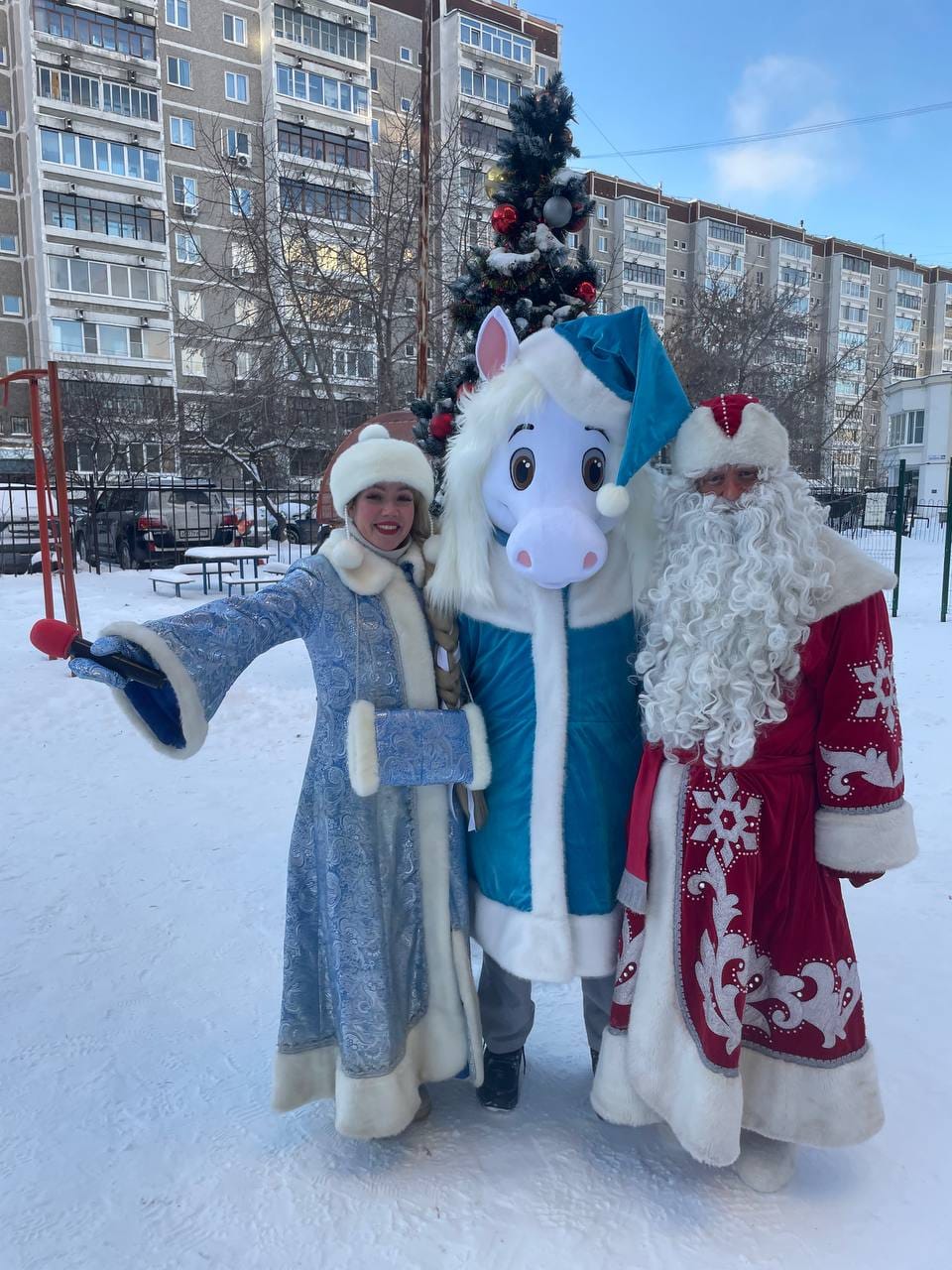 Новогодняя программа с Дедом Морозом и Снегурочкой в кафе,         в школе,         в детском саду,         на улице — фото 4