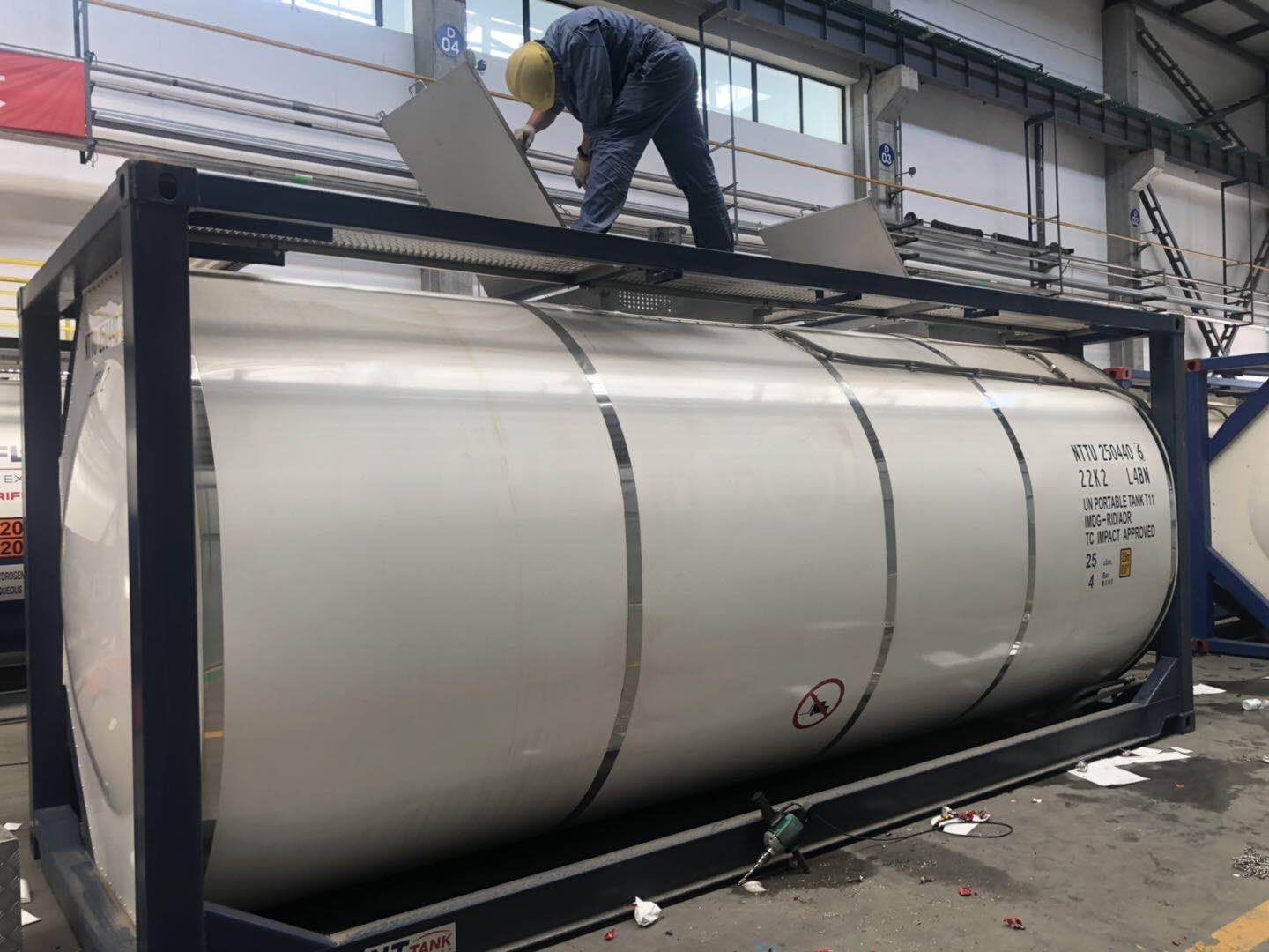 Танк-контейнер тип Т11 объём 25м3 для перевозки растворителей, новый. — фото 2