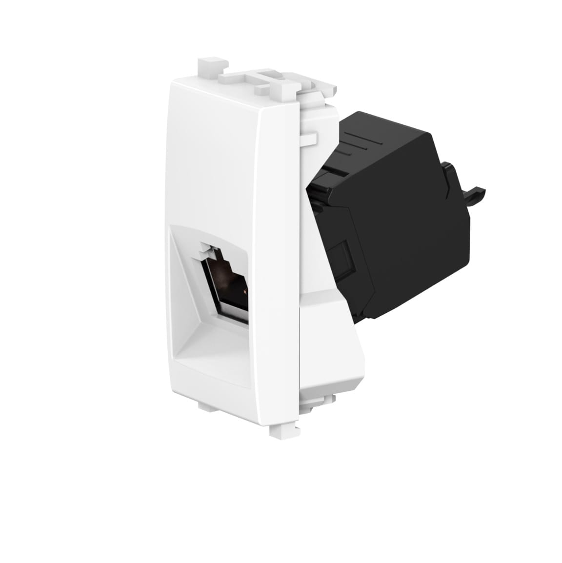 Розетка CADUCEUS ALING EXPERIENCE компьютерная, с модулем Keystone RJ45 8P8C cat.6, UTP, модульная, для скрытой проводки, механизм