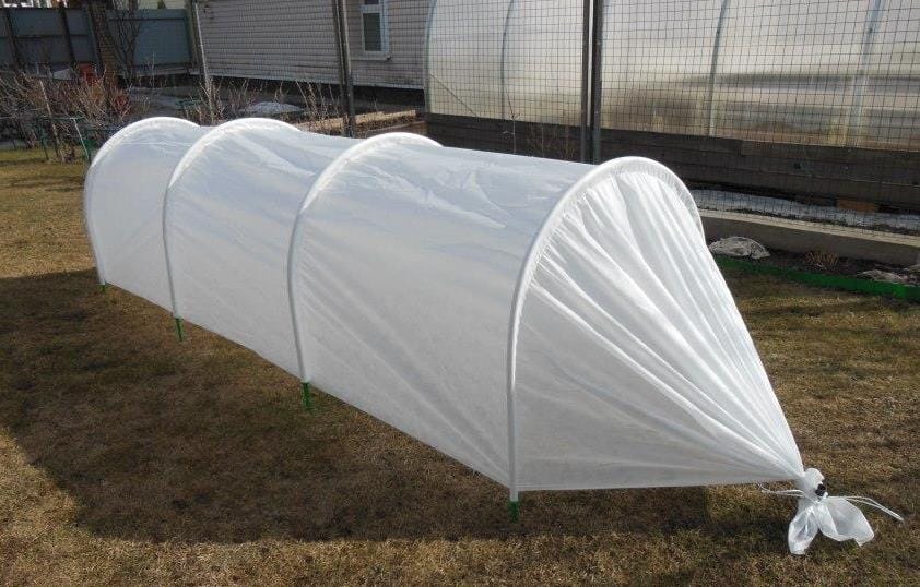 Парник СОЮЗ с вшитым укрывным материалом 8 м