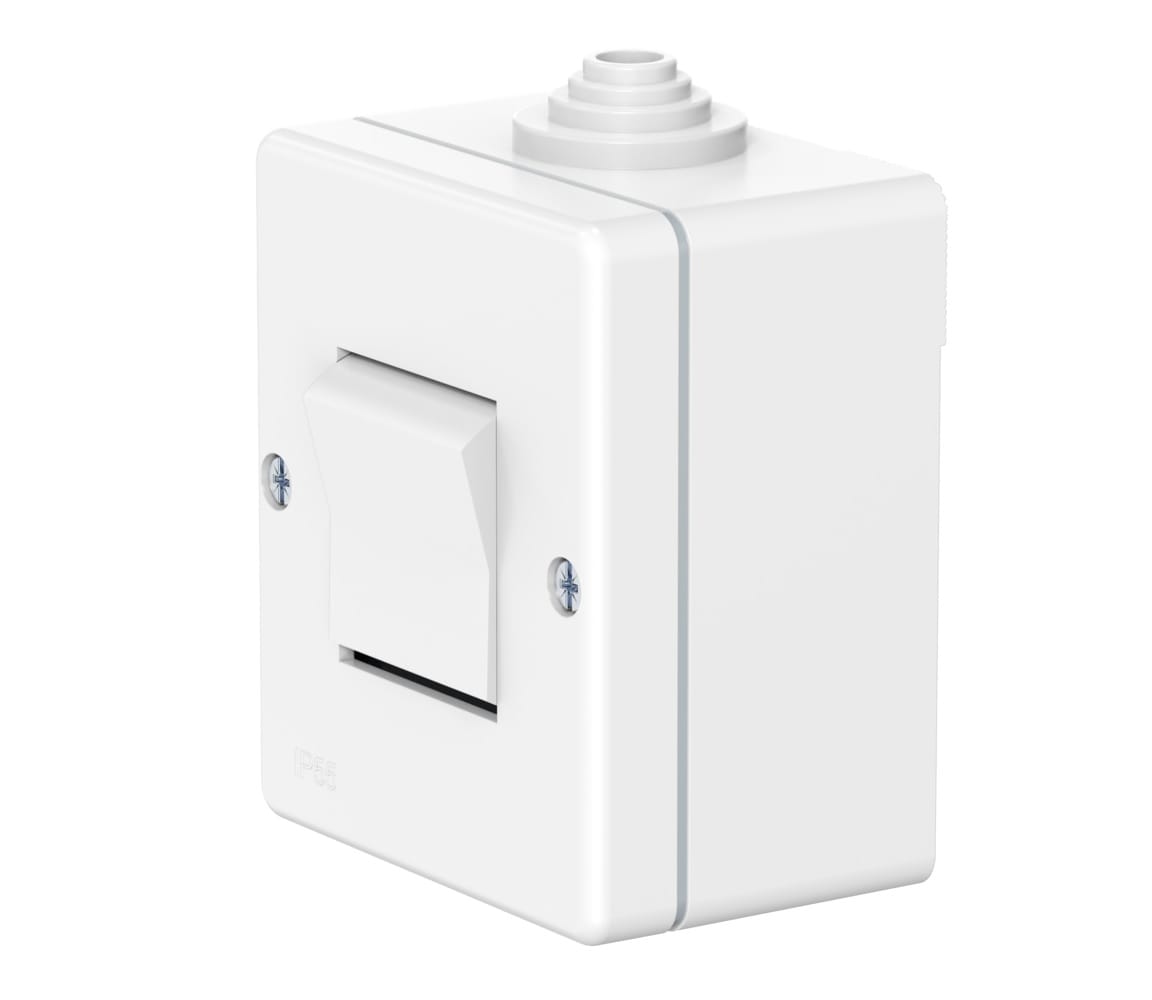 Выключатель одноклавишный CADUCEUS ALING OG для открытой проводки, 16А, 250В~