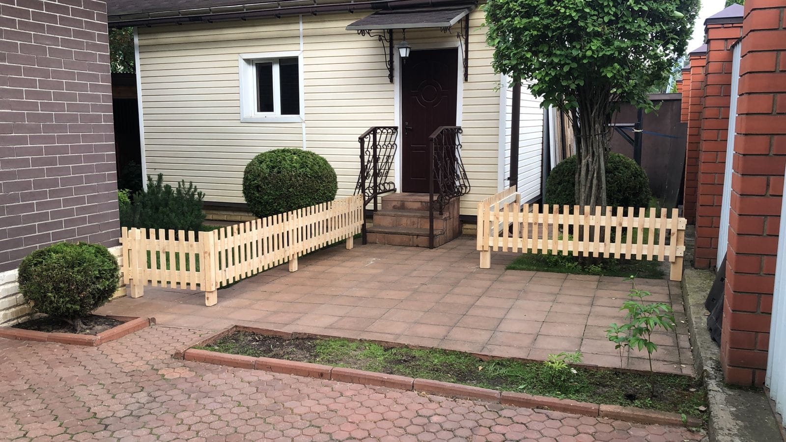 Заборы декоративные из деревянной рейки мастерская — фото 6