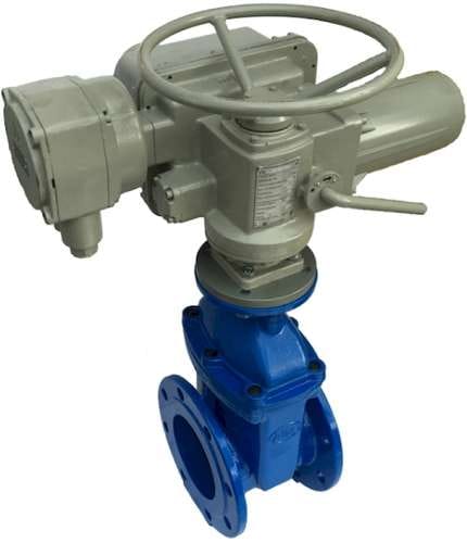 Задвижка с обрезиненным клином ГРАНАР KR с приводом ГЗ