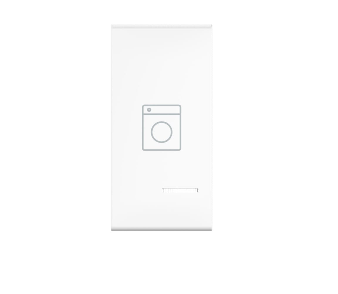 Клавиша CADUCEUS ALING EXPERIENCE, 1М, с символом "стиральная машина", с индикаторным окошком