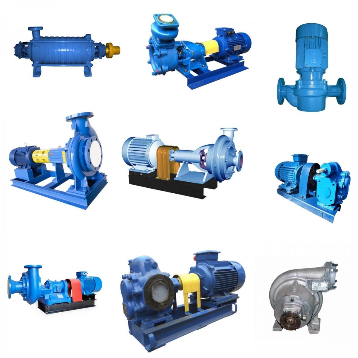 Насосы  А13В,А2, ВК(С), Д,1Д,К, КМ,1К, КМН, КМХ,КсВ,НКУ,4НК,СД,ПДГ,НД,СМ, НПК,Ш40,Ш80,ЭЦВ,Х,АХ,АХЕ,ХЕ,АХП,ПВН, KRS,Grundfos