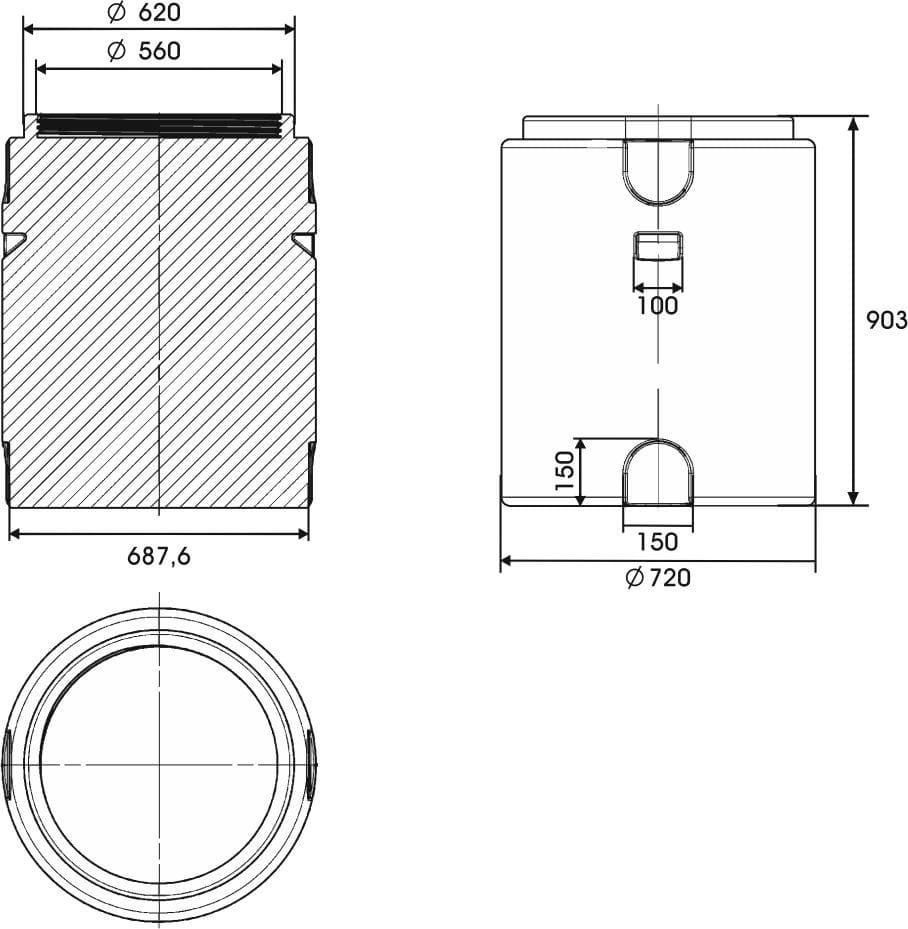 Пластиковый бак 330 л. — фото 3