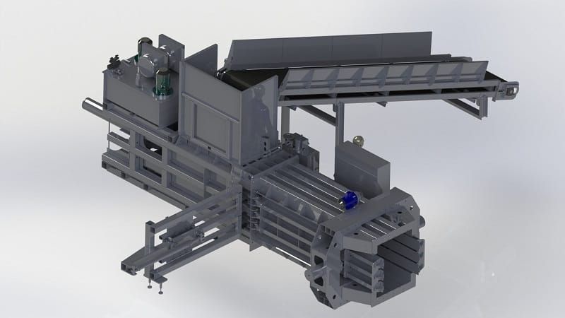 Канальный пресс Кубер-50ГА с автоматической обвязкой кип — фото 3