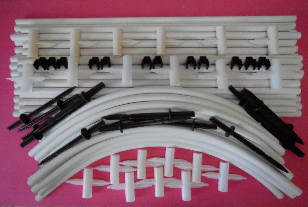 Коробочный вариант каркаса парника 3 метра