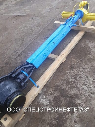 Кран шаровой DN-300 PN-8,0 МПа с пневмогидроприводом с концами под приварку, подземный установки