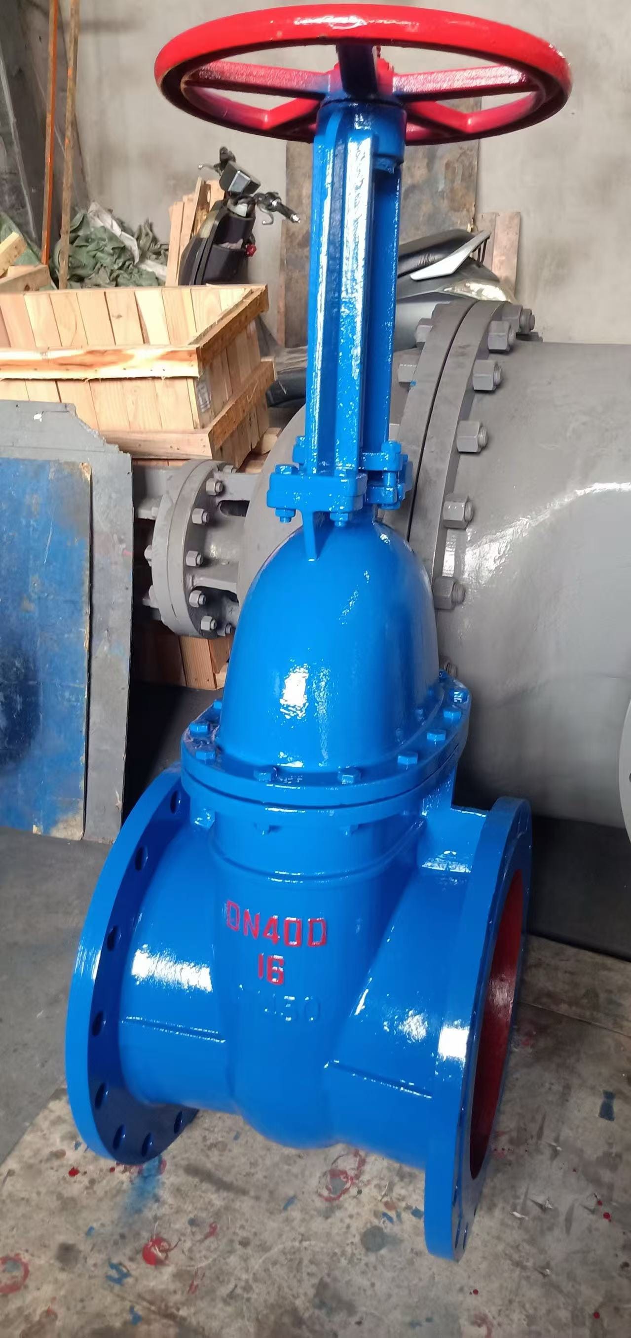 Задвижка чугунная с выдвижным шпинделем 30ч6бр ру16 ду400 — фото 2