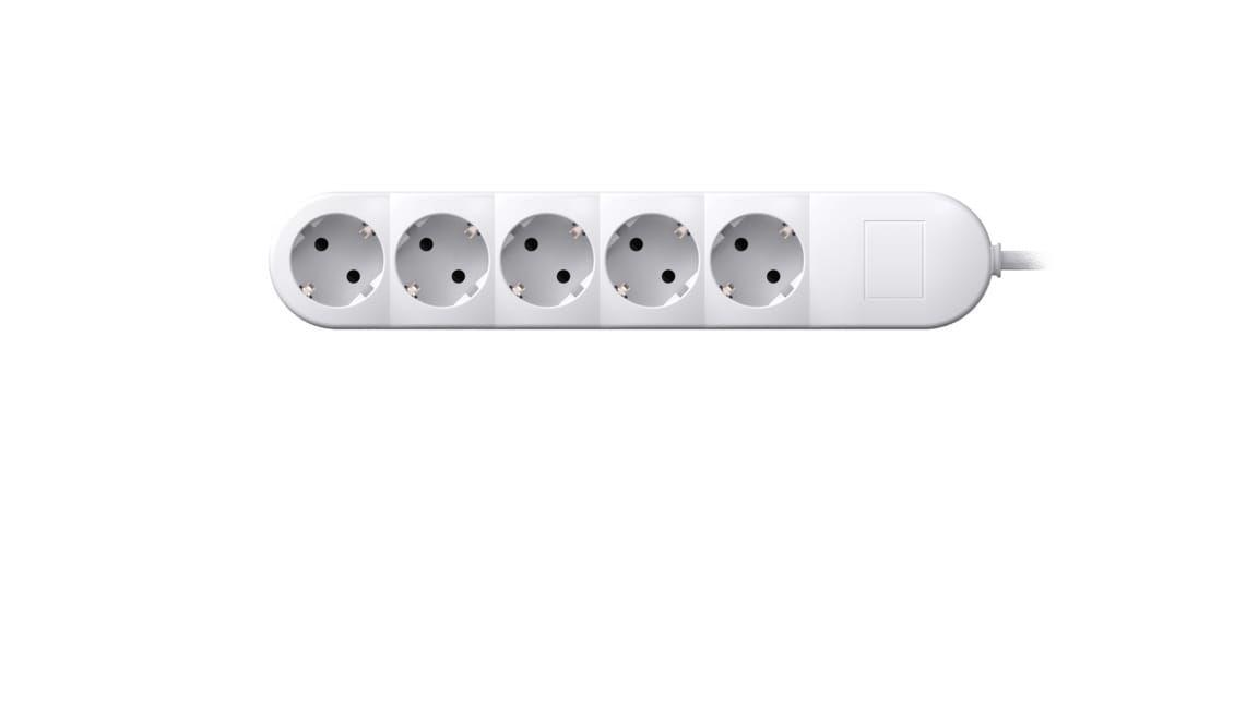 Удлинитель CADUCEUS ALING без выключателя, 5х16А, 250В~, 1,5м